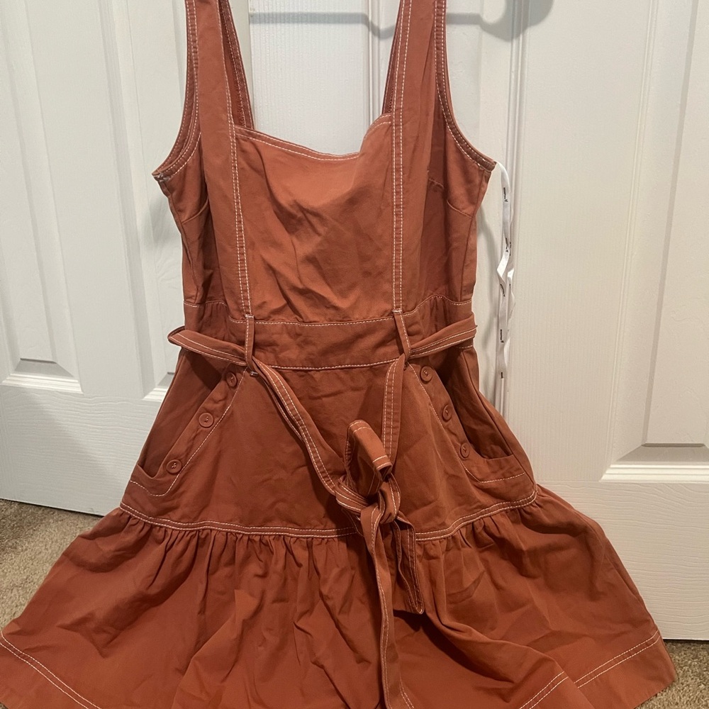 MINKPINK Terracotta Charnley Dress